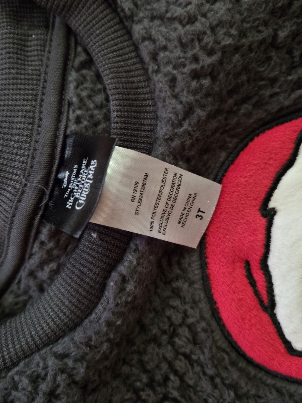 3T Nightmare Before Christmas Sweater - Picture 3 of 4